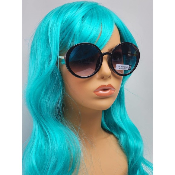 Foster Grant Full Round Black & Gold Metal Gradient Tint Sunglasses 52432FGX001 - Picture 1 of 11